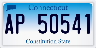 CT license plate AP50541