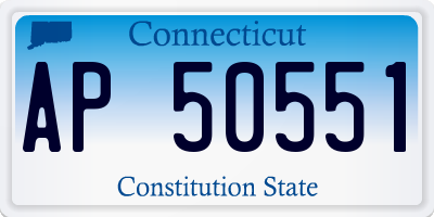 CT license plate AP50551