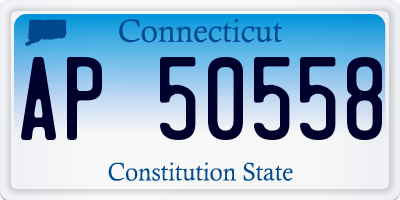 CT license plate AP50558