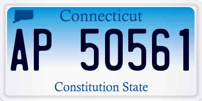 CT license plate AP50561
