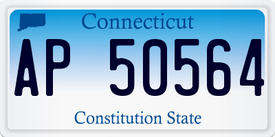 CT license plate AP50564