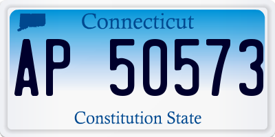 CT license plate AP50573