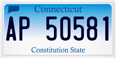 CT license plate AP50581