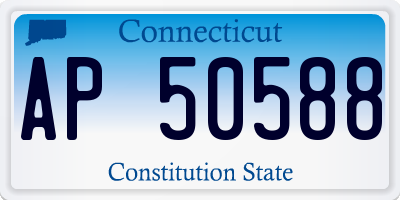 CT license plate AP50588