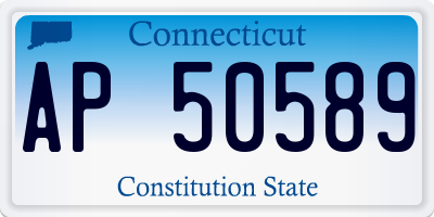CT license plate AP50589