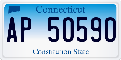 CT license plate AP50590