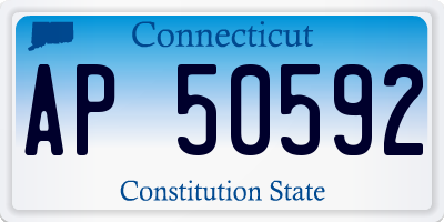 CT license plate AP50592