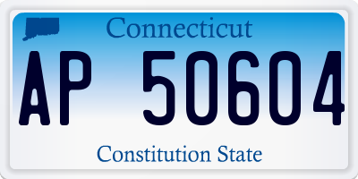 CT license plate AP50604
