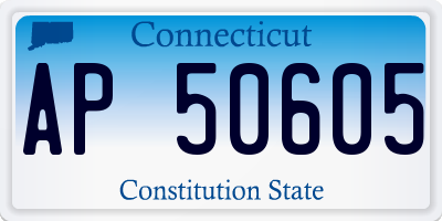CT license plate AP50605