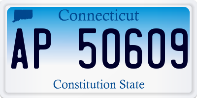 CT license plate AP50609