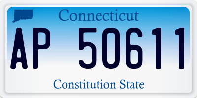 CT license plate AP50611