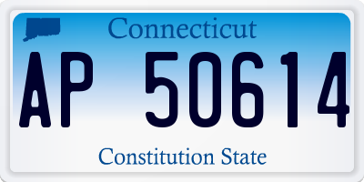 CT license plate AP50614