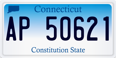 CT license plate AP50621