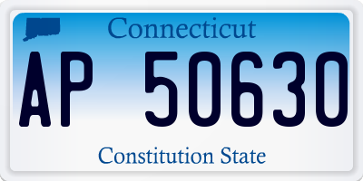 CT license plate AP50630