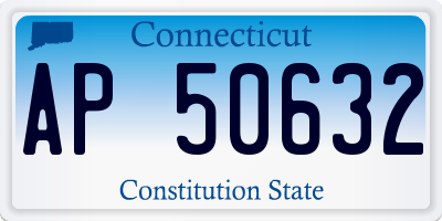 CT license plate AP50632