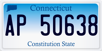 CT license plate AP50638