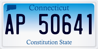 CT license plate AP50641