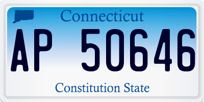 CT license plate AP50646