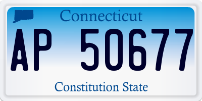 CT license plate AP50677