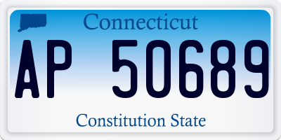 CT license plate AP50689
