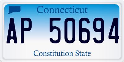 CT license plate AP50694