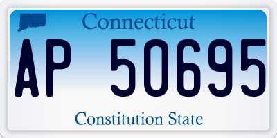 CT license plate AP50695