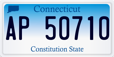 CT license plate AP50710