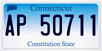 CT license plate AP50711