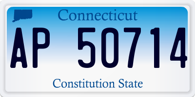 CT license plate AP50714