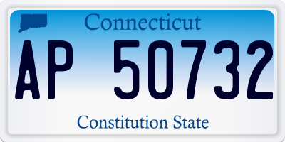 CT license plate AP50732