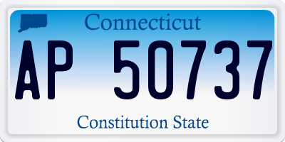 CT license plate AP50737