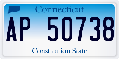 CT license plate AP50738