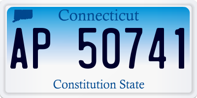 CT license plate AP50741