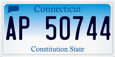 CT license plate AP50744