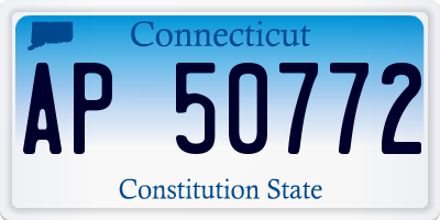 CT license plate AP50772