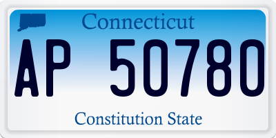 CT license plate AP50780