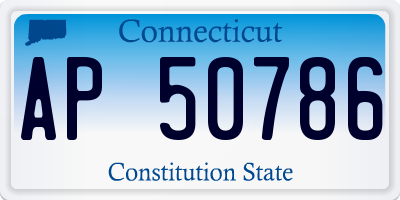 CT license plate AP50786