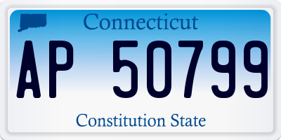 CT license plate AP50799
