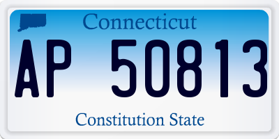 CT license plate AP50813
