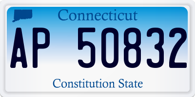 CT license plate AP50832