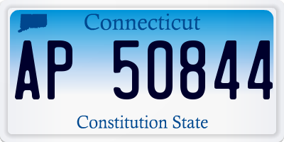CT license plate AP50844
