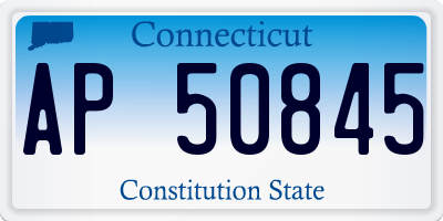 CT license plate AP50845