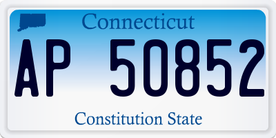 CT license plate AP50852