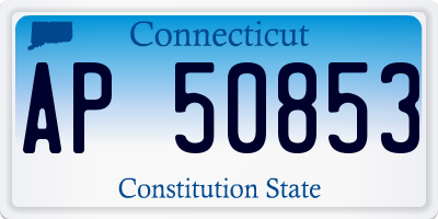 CT license plate AP50853