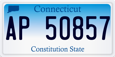 CT license plate AP50857