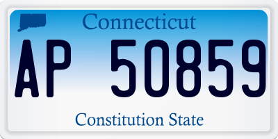 CT license plate AP50859