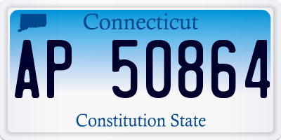 CT license plate AP50864