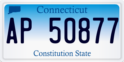 CT license plate AP50877