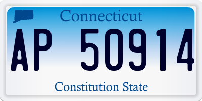 CT license plate AP50914