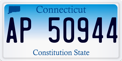 CT license plate AP50944